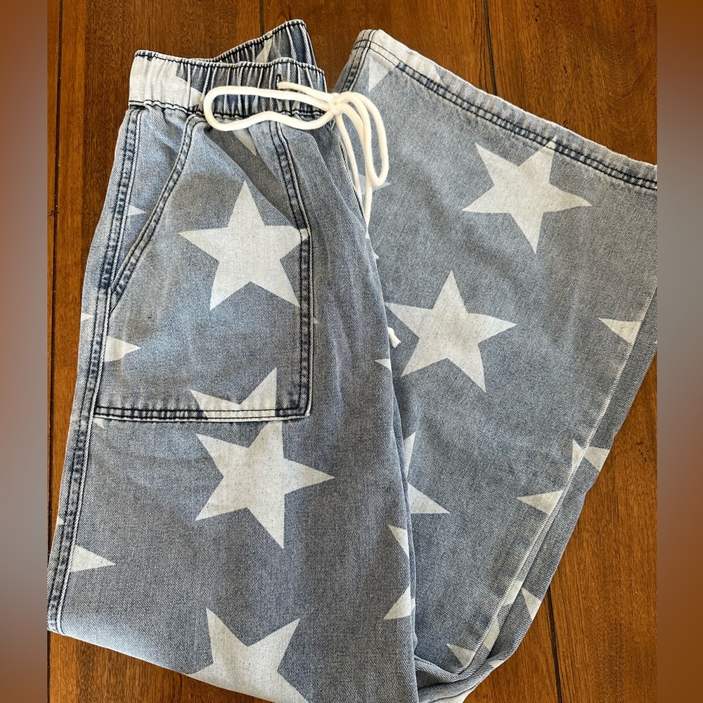 Wide leg star pants